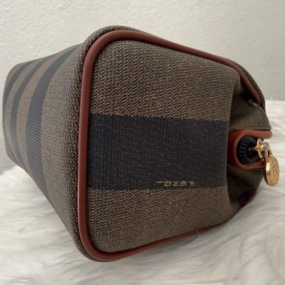 FENDI Vintage Pequin Mini Boston Handbag - Picture 8 of 14